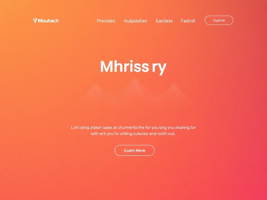 Ministry Landing Page preview